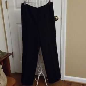 Black lined dress pants